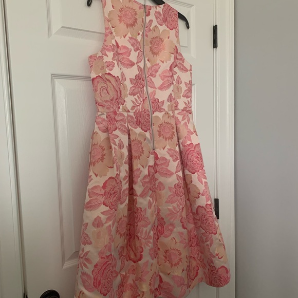 2 for $22 || Nanette Lepore Pink Floral Jacquard Dress sz 10 🌸 - Picture 2 of 16